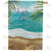 Dolphin Diving House Flag