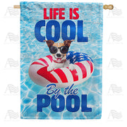 Cool Pool Life House Flag