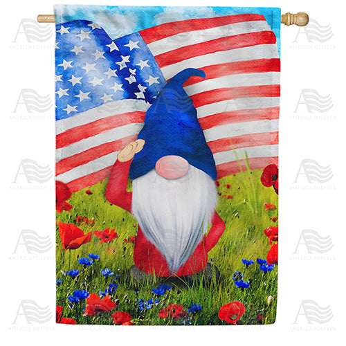 Saluting American Gnome House Flag