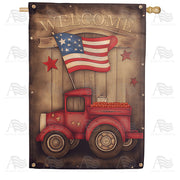 Primitive Pickup Welcome House Flag