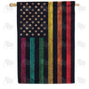 Gay Pride Thin Rainbow Line House Flag