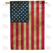 Tea-Stained USA House Flag