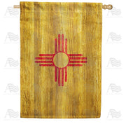 New Mexico State Wood-Style House Flag