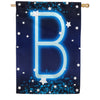 New Year Startlight - Monogram B House Flag