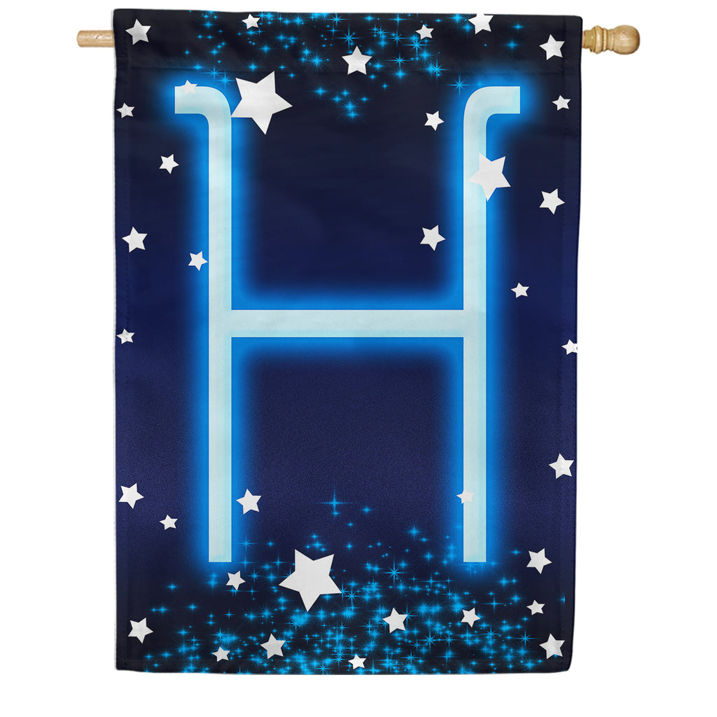 New Year Startlight - Monogram H House Flag