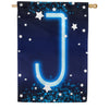 New Year Startlight - Monogram J House Flag