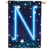 New Year Startlight - Monogram N House Flag