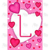Happy Valentine's Day - Monogram L House Flag