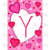 Happy Valentine's Day - Monogram Y House Flag