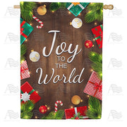 Joy To The World-Gifts House Flag