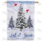 Dancing Cardinals House Flag