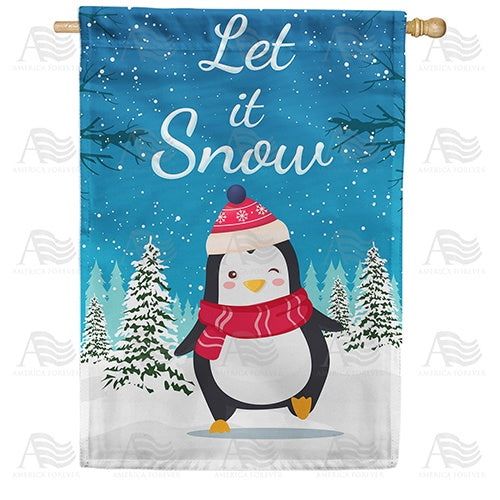 Dancing Penguin House Flag