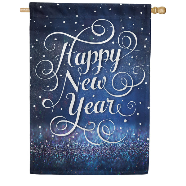 New Year Stardust House Flag