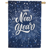 Blue Stars New Year House Flag