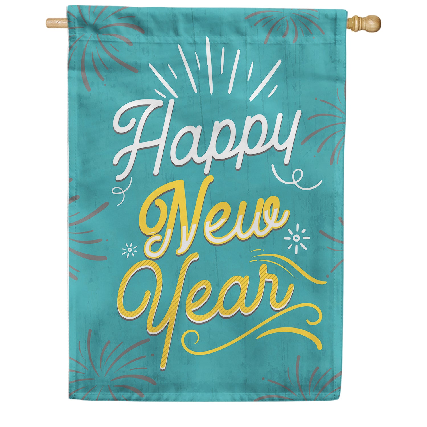 Happy New Year House Flag