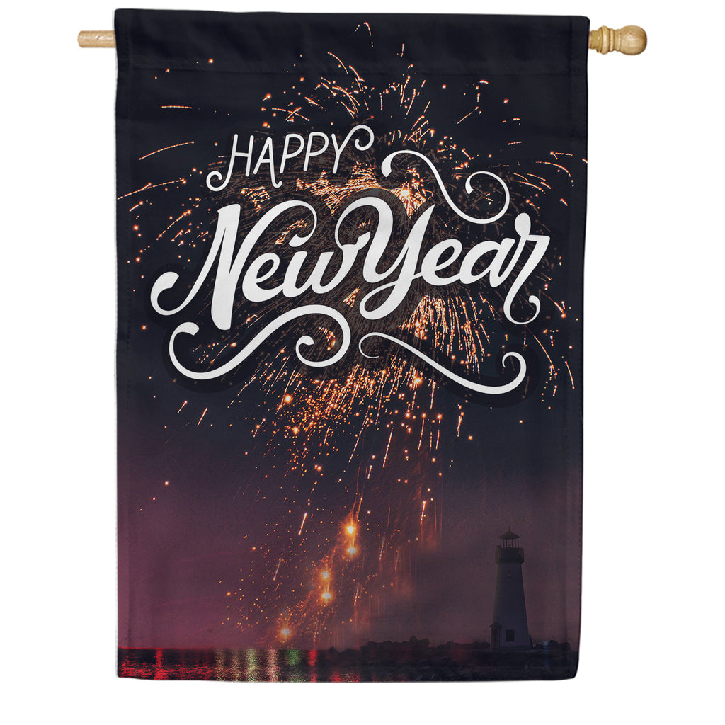 New Year At The Harbor House Flag