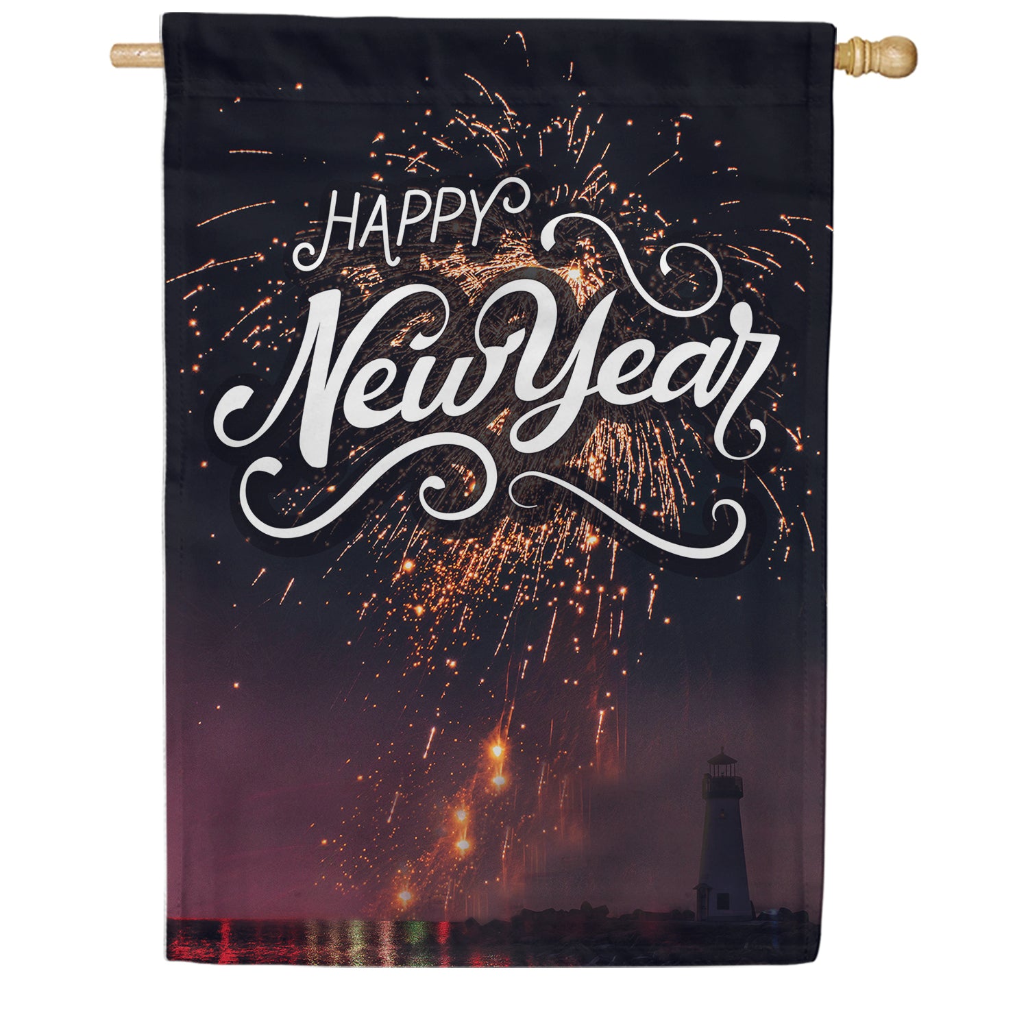 New Year At The Harbor House Flag