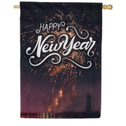 New Year At The Harbor House Flag