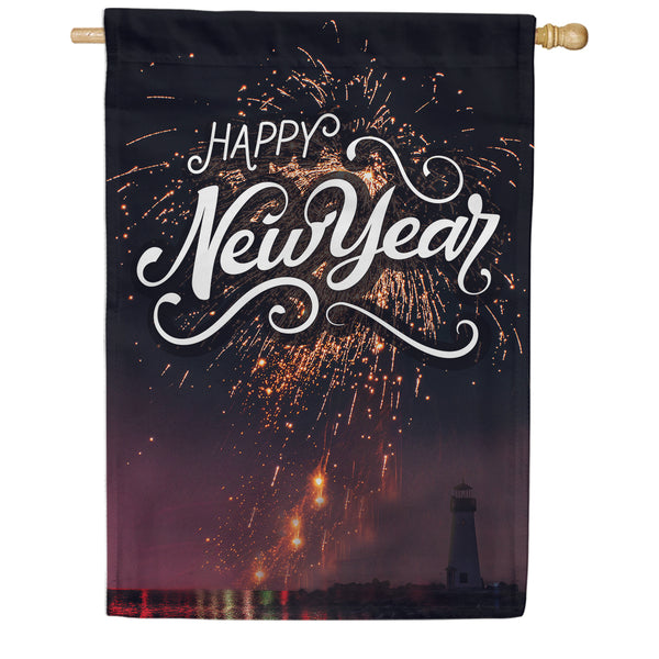 New Year At The Harbor House Flag