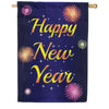 New Year Fireworks House Flag