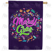 Mardi Gras Festival House Flag