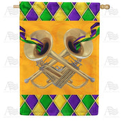 Mardi Gras Jazz House Flag