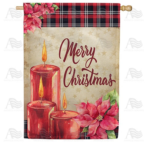 Christmas Aglow House Flag