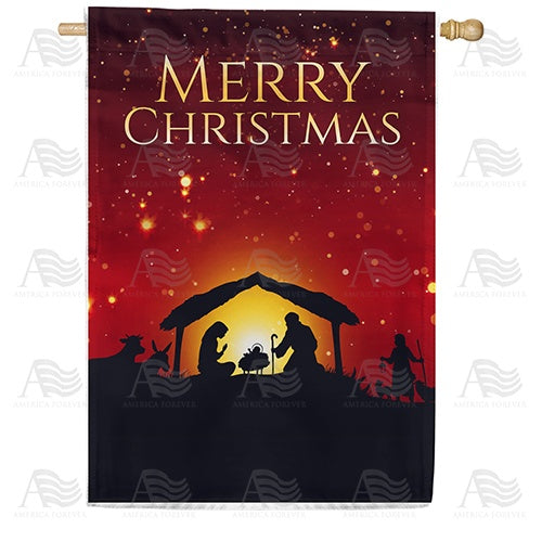 Our Dear Savior's Birth House Flag