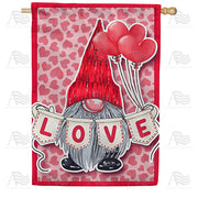 Gnome Love House Flag