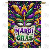 Mardi Gras Festivities House Flag