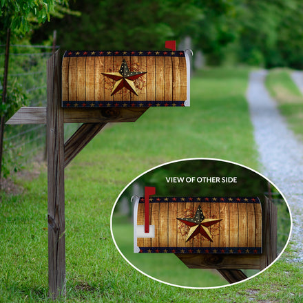 Country Star Welcome Mailbox Cover
