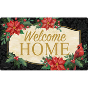 Poinsettia Cardinal Door Mat