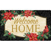 Poinsettia Cardinal Door Mat