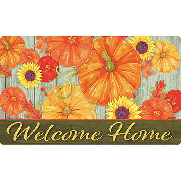 Aerial Pumpkins Door Mat
