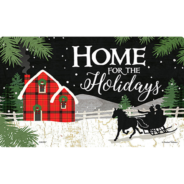 Home for the Holidays Door Mat