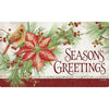 Cardinal & Poinsettia Door Mat