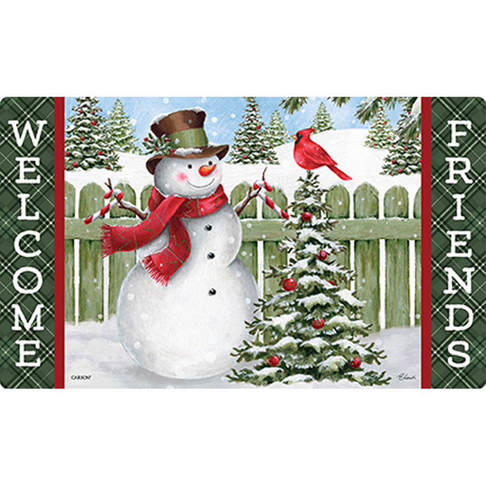Snowy Friends Door Mat
