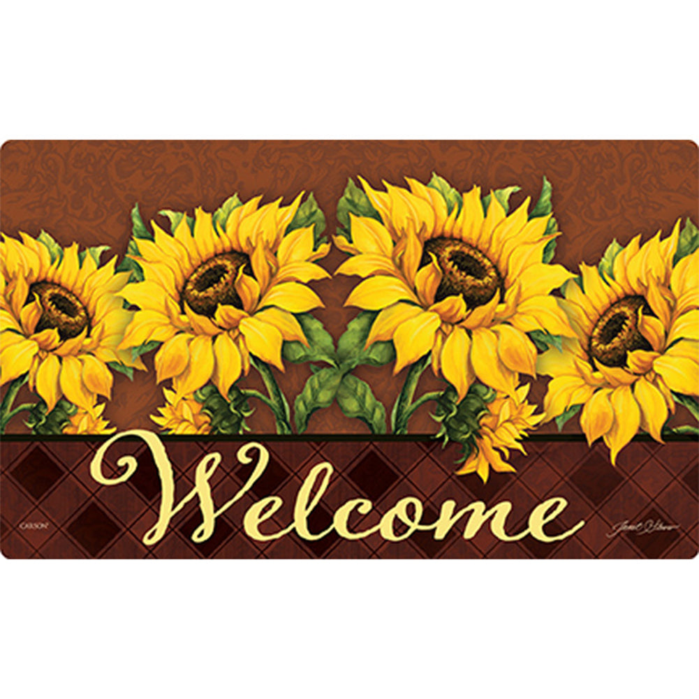 September Sunflower Door Mat