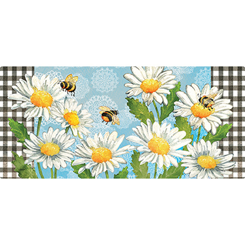 Bees & Daisies Mini Mat (22" x 10")