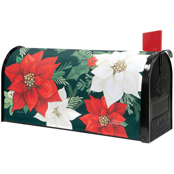 Carson Poinsettia Holiday Mailbox Cover