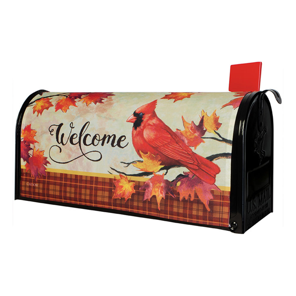 Carson Autumn Day Cardinal Mailbox Cover