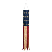 Carson Windsock - Tea-Stained Embroidered