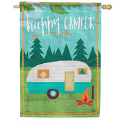 Happy Camper Dura Soft House Flag
