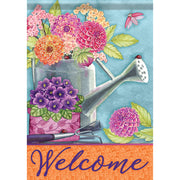 Floral Watering Can (Tamarin) Dura Soft House Flag