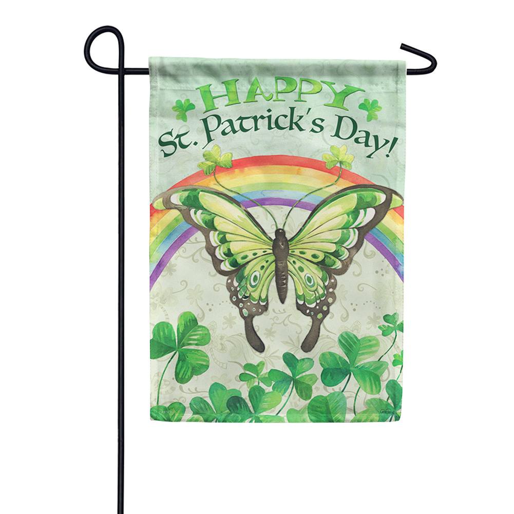Butterfly Luck Dura Soft Garden Flag