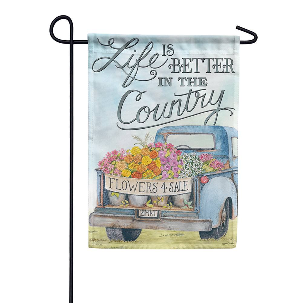 Life Is Better in the Country Dura Soft Garden Flag
