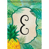 Palms Monogram E Dura Soft Garden Flag