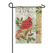 Peace Cardinal Dura Soft Garden Flag