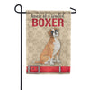 Spoiled Boxer Dura Soft Garden Flag
