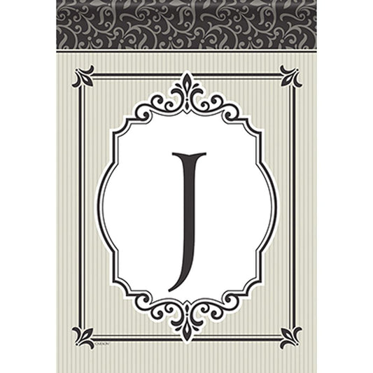 Timeless Details Monogram J Garden Flag